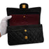 VINTAGE CHANEL CLASSIC FLAP SMALL CHAIN SHOULDER BAG BLACK LAMB SKIN GOLD HARDWARE 90346112