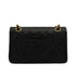 VINTAGE CHANEL CLASSIC FLAP SMALL CHAIN SHOULDER BAG BLACK LAMB SKIN GOLD HARDWARE 90348218