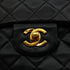 VINTAGE CHANEL CLASSIC FLAP SMALL CHAIN SHOULDER BAG BLACK LAMB SKIN GOLD HARDWARE 90348218