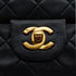 VINTAGE CHANEL CLASSIC FLAP SMALL CHAIN SHOULDER BAG BLACK LAMB SKIN GOLD HARDWARE 90349275