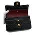 VINTAGE CHANEL CLASSIC FLAP SMALL CHAIN SHOULDER BAG BLACK LAMB SKIN GOLD HARDWARE 90349275