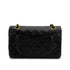 VINTAGE CHANEL CLASSIC FLAP SMALL CHAIN SHOULDER BAG BLACK LAMB SKIN GOLD HARDWARE 90313409