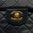 VINTAGE CHANEL CLASSIC FLAP SMALL CHAIN SHOULDER BAG BLACK LAMB SKIN GOLD HARDWARE 90313409