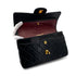 VINTAGE CHANEL CLASSIC FLAP SMALL CHAIN SHOULDER BAG BLACK LAMB SKIN GOLD HARDWARE 90313409