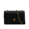 VINTAGE CHANEL MATELASSE CHAIN SHOULDER BAG BLACK LAMB SKIN GOLD HARDWARE 90320179