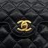 VINTAGE CHANEL MATELASSE CHAIN SHOULDER BAG BLACK LAMB SKIN GOLD HARDWARE 90320179