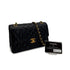 VINTAGE CHANEL MATELASSE CHAIN SHOULDER BAG BLACK LAMB SKIN GOLD HARDWARE 90320179