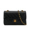 VINTAGE CHANEL CLASSIC FLAP SMALL CHAIN SHOULDER BAG BLACK LAMB SKIN GOLD HARDWARE 90324142