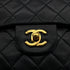VINTAGE CHANEL CLASSIC FLAP SMALL CHAIN SHOULDER BAG BLACK LAMB SKIN GOLD HARDWARE 90324142