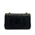 VINTAGE CHANEL CLASSIC FLAP SMALL CHAIN SHOULDER BAG BLACK LAMB SKIN GOLD HARDWARE 90324281