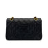 VINTAGE CHANEL CLASSIC FLAP SMALL CHAIN SHOULDER BAG BLACK LAMB SKIN GOLD HARDWARE 90324758