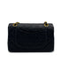 VINTAGE CHANEL CLASSIC FLAP SMALL CHAIN SHOULDER BAG BLACK LAMB SKIN GOLD HARDWARE 90324823