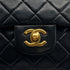 VINTAGE CHANEL CLASSIC FLAP SMALL CHAIN SHOULDER BAG BLACK LAMB SKIN GOLD HARDWARE 90324823