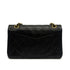 VINTAGE CHANEL CLASSIC FLAP SMALL CHAIN SHOULDER BAG BLACK LAMB SKIN GOLD HARDWARE 90326208