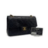 VINTAGE CHANEL CLASSIC FLAP SMALL CHAIN SHOULDER BAG BLACK LAMB SKIN GOLD HARDWARE 90326208