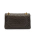 VINTAGE CHANEL CLASSIC FLAP SMALL CHAIN SHOULDER BAG BROWN LAMB SKIN GOLD HARDWARE 90338881