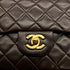 VINTAGE CHANEL CLASSIC FLAP SMALL CHAIN SHOULDER BAG BROWN LAMB SKIN GOLD HARDWARE 90321012
