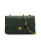 VINTAGE CHANEL CLASSIC FLAP SMALL CHAIN SHOULDER BAG KAHKI LAMB SKIN GOLD HARDWARE 90342728