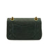VINTAGE CHANEL CLASSIC FLAP SMALL CHAIN SHOULDER BAG KAHKI LAMB SKIN GOLD HARDWARE 90342728
