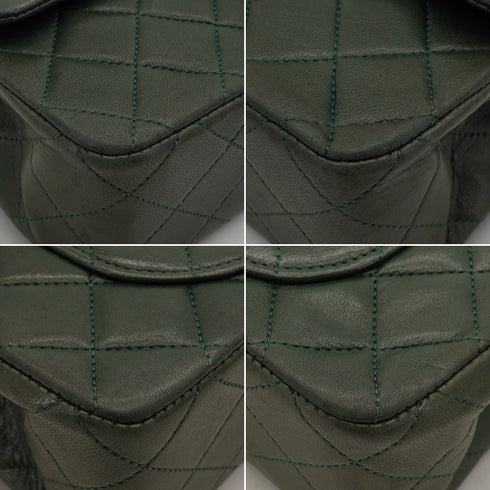 VINTAGE CHANEL CLASSIC FLAP SMALL CHAIN SHOULDER BAG KAHKI LAMB SKIN GOLD HARDWARE 90342728