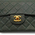 VINTAGE CHANEL CLASSIC FLAP SMALL CHAIN SHOULDER BAG KAHKI LAMB SKIN GOLD HARDWARE 90342728