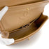 VINTAGE CHANEL CLASSIC FLAP SMALL CHAIN SHOULDER BAG LIGHT BROWN LAMB SKIN GOLD HARDWARE 90319926