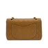 VINTAGE CHANEL CLASSIC FLAP SMALL CHAIN SHOULDER BAG LIGHT BROWN LAMB SKIN GOLD HARDWARE 90323200