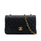 VINTAGE CHANEL CLASSIC FLAP SMALL CHAIN SHOULDER BAG NAVY LAMB SKIN GOLD HARDWARE 90315883
