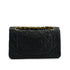 VINTAGE CHANEL CLASSIC FLAP SMALL CHAIN SHOULDER BAG NAVY LAMB SKIN GOLD HARDWARE 90338341