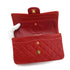 VINTAGE CHANEL CLASSIC FLAP SMALL CHAIN SHOULDER BAG RED LAMB SKIN GOLD HARDWARE 90321017