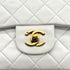 VINTAGE CHANEL CLASSIC FLAP SMALL CHAIN SHOULDER BAG WHITE LAMB SKIN GOLD HARDWARE 90322531