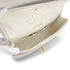 VINTAGE CHANEL CLASSIC FLAP SMALL CHAIN SHOULDER BAG WHITE LAMB SKIN GOLD HARDWARE 90319695