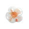 VINTAGE CHANEL CLEAR FLOWER COCOMARK BROOCH ORANGE ACCESSORY 90338288