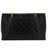 VINTAGE CHANEL MATELASSE BIJOU CHAIN TOTE BAG BLACK LEATHER GOLD HARDWARE 90350362