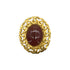 VINTAGE CHANEL COCOMARK BROOCH COLOR STONE BROWN GOLD ACCESSORY 95A 90325629