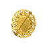 VINTAGE CHANEL COCOMARK BROOCH COLOR STONE BROWN GOLD ACCESSORY 95A 90325629