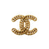 VINTAGE CHANEL COCOMARK BROOCH GOLD ACCESSORY 90326600
