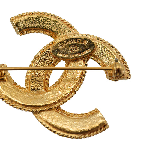 VINTAGE CHANEL COCOMARK BROOCH GOLD ACCESSORY 90335632