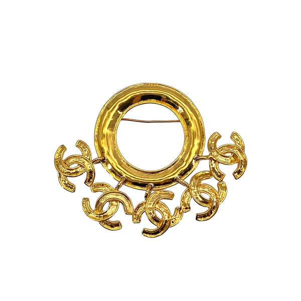 VINTAGE CHANEL COCOMARK BROOCH GOLD ACCESSORY 94P 90326615