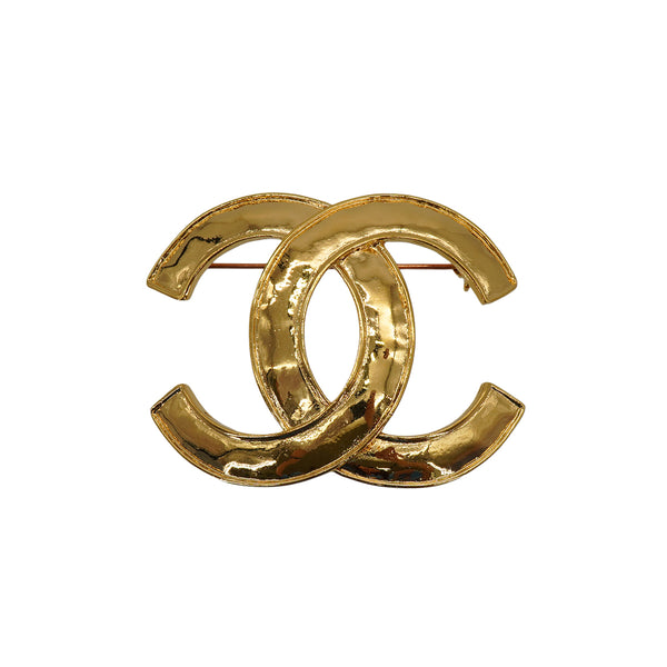 VINTAGE CHANEL COCOMARK BROOCH GOLD ACCESSORY 94P 90331819
