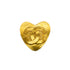 VINTAGE CHANEL COCOMARK HEART BROOCH GOLD ACCESSORY 95P 90339675