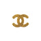 VINTAGE CHANEL COCOMARK BROOCH MATELASSE GOLD ACCESSORY 29 90324107