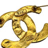 VINTAGE CHANEL COCOMARK BROOCH MATELASSE GOLD ACCESSORY 29 90324107
