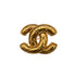 VINTAGE CHANEL COCOMARK BROOCH MATELASSE GOLD ACCESSORY 90335743