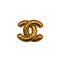 VINTAGE CHANEL COCOMARK BROOCH MATELASSE GOLD ACCESSORY 90335906