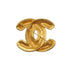 VINTAGE CHANEL COCOMARK BROOCH MATELASSE GOLD ACCESSORY 90337699