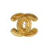 VINTAGE CHANEL COCOMARK BROOCH MATELASSE GOLD ACCESSORY 90324104