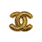 VINTAGE CHANEL COCOMARK BROOCH MATELASSE GOLD ACCESSORY 90324105