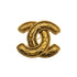 VINTAGE CHANEL COCOMARK BROOCH MATELASSE GOLD ACCESSORY 90324105