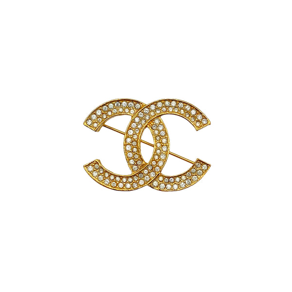 VINTAGE CHANEL COCOMARK BROOCH RHINESTONE ACCESSORY 90325625